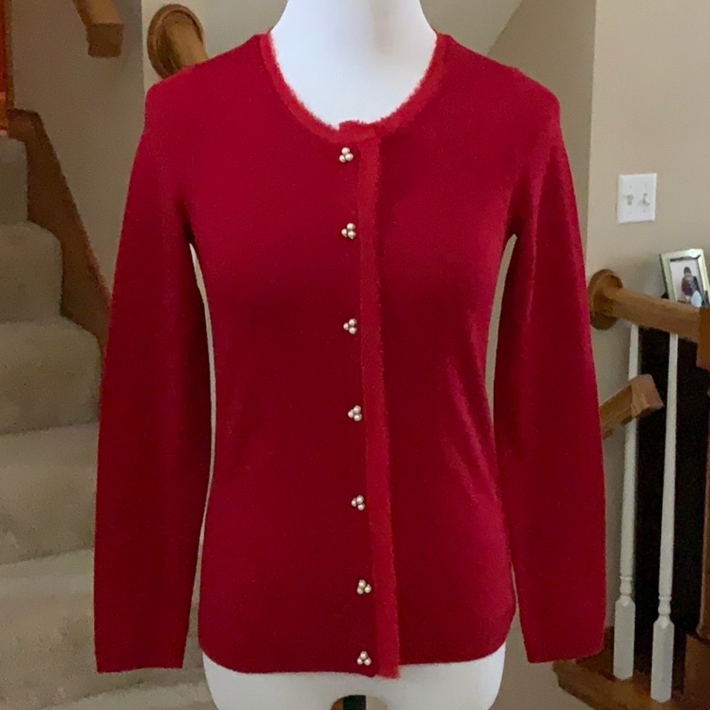 TALBOTS Merino Wool Cardigan